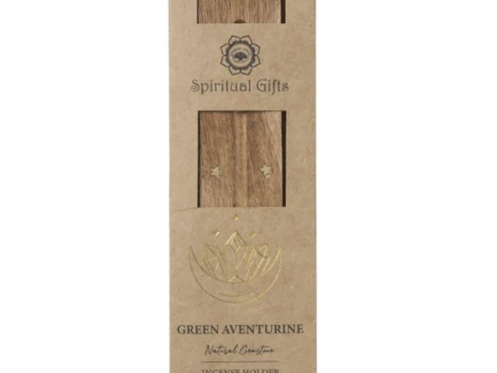 Green aventurine incense holder